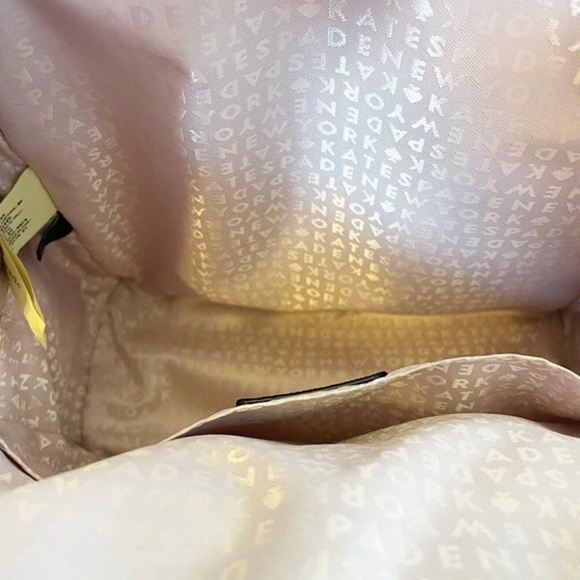 Kate Spade Haven Lane Sammi Backpack WKRU4790 Pink Glitter Dot Coated Canvas - Picture 9 of 10